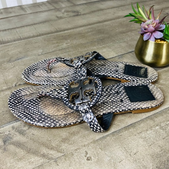 Tory Burch Shoes - Tory Burch Metal Miller Sandals‎ Women's Size 8M